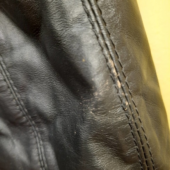 Vintage Members Only| 1980s Gray Leather Bomber Jacket Sz 40 - Picture 12 of 15